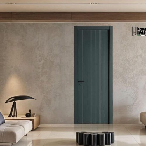 Collezione Line Mod 215 L altezza 240 cm Laccato Verde Mineral