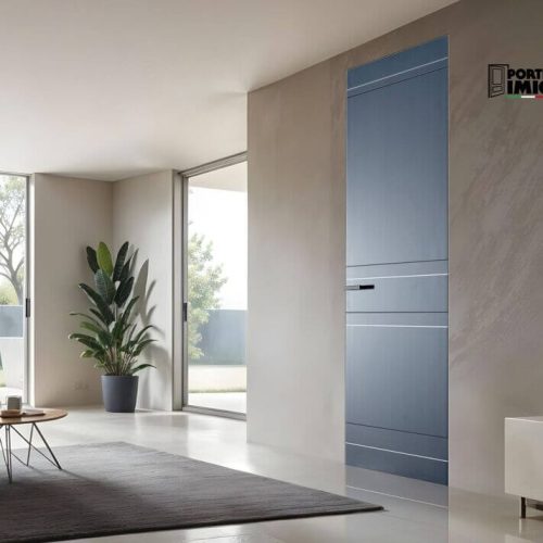 Collezione Mimesy Mod 250 P altezza 240 cm Laccato Blu Denim