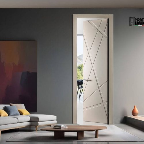 Collezione Seventy Mod 260 P complanare con apertura inversa altezza 260 cm Laccato Tortora