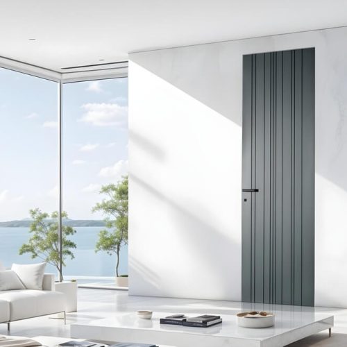 Collezioni Mimesy Mod 215 L altezza 240 cm Laccato Verde Mineral